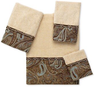 Bradford Paisley Swirls Cotton Hand Towel, 16 x 30