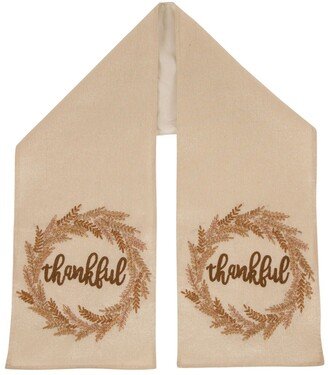 Embroidered Thanksgiving Table Runner