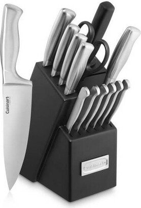 15pc Stainless Steel Cutlery Block Set - C77SS-15PK