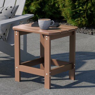 Lancaster Home All-Weather Poly Resin Adirondack Side Table - Patio Table