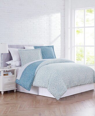 Geometric Maze Down Alternative 3 Piece Comforter and Sham Set, Full/Queen