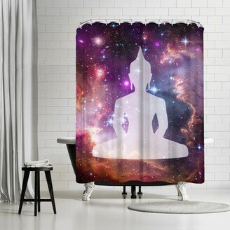 71 x 74 Shower Curtain, Galaxy Buddha by Samantha Ranlet