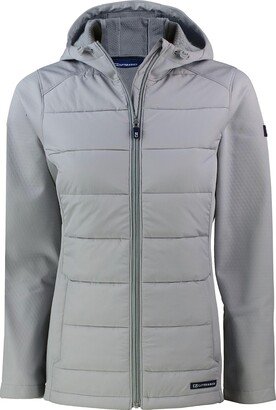 Ladie's Evoke Hybrid Eco Softshell Recycled Full Zip Womens Hooded Jacket