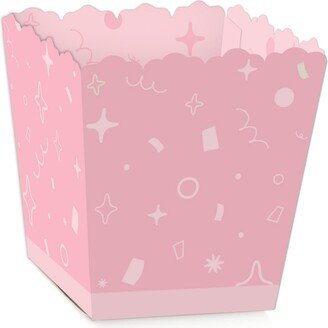 Big Dot Of Happiness Pink Confetti Stars Mini Favor Boxes Simple Party Treat Candy Boxes Set of 12