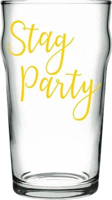 Stag Party - Vinyl Sticker Decal Transfer Label For Wine, Beer, Pint Glasses, Mugs, Bottle. Gift Bag, Box, Celebrate, Party. Wedding, Groom