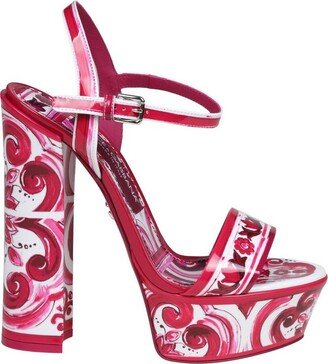 Baroque Printed Platform Sandals