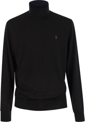 Wool turtleneck sweater-AL