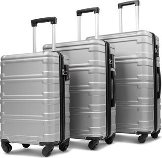 Sunmory Hardshell Luggage Sets 3 Pcs Spinner Suitcase with TSA Lock Lightweight 20''24''28'