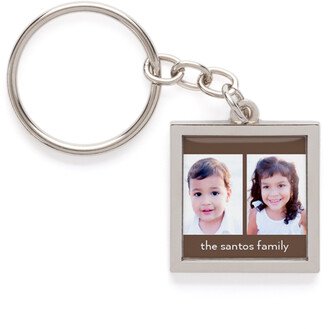 Key Rings: Gallery Of Two Frame Pewter Key Ring, Multicolor