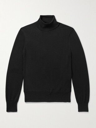 Cashmere and Silk-Blend Rollneck Sweater-AE