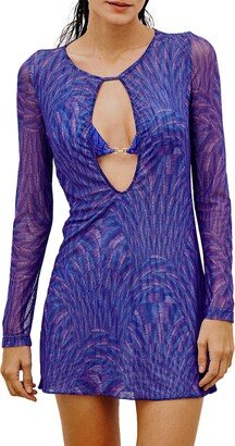 Leslie Cleo Long Sleeve Cover-Up Dress