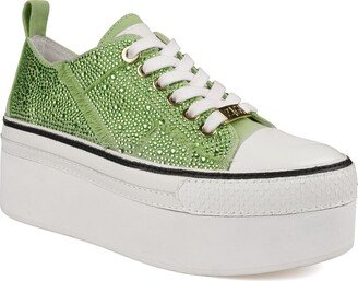 Koralay Rhinestone Platform Sneaker