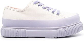 Two-Tone Platform Sneakers