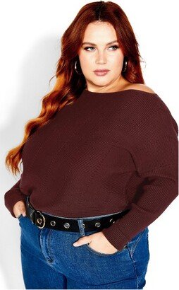 | Women's Plus Size Lean In Jumper - - 20W