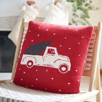 Homeward Red Holiday 20-inch Decorative Throw Pillow