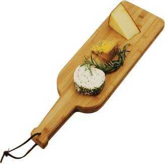 Late Harvest Cheese Board, Bamboo Wood, 24 by 6.75, Cheese Service, Entertaining Gift Set, Brown Finish