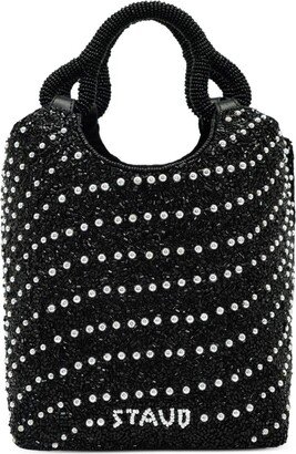 Cote bead embellished tote bag