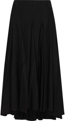 High-waist A-line Midi Skirt-AB