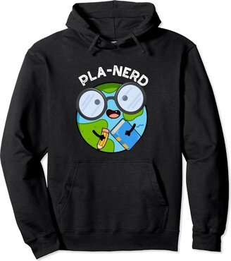 Punny Bone Pla-nerd Funny Planet Pun Pullover Hoodie