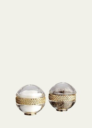 Braid 24K Gold-Plated Salt & Pepper Shakers, Set of 2