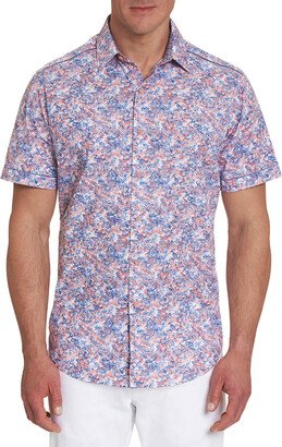 Men's Haas Watercolor Floral Sport Shirt