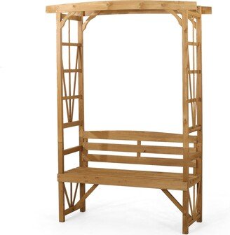 Lyanna Traditional Firwood Arbor Bench