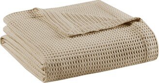 Waffle Weave Cotton Blanket, King