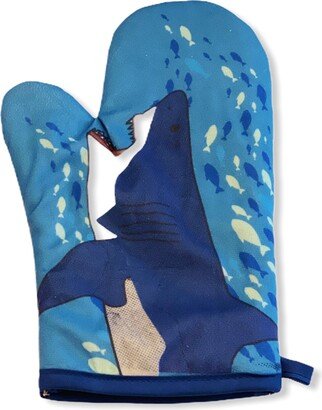 Shark Oven Mitt, Housewarming Gift, Pot Holder, Christmas Hostess Funny Mitts, Baking Gifts, Week, Ocean Mitts