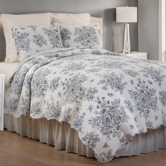 Nelly Toile Cotton Quilt Set