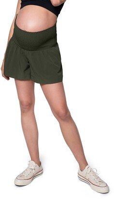 Ingird & Isabel® EveryWear Smocked Maternity Shorts