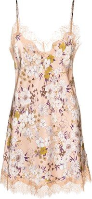 Pink Scarlett Floral Print Night Dress