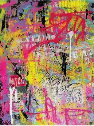 David Drioton Pink Paint Graffiti Canvas Art - 27 x 33.5