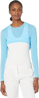 Sunsense(r) 35 SPF Lightweight Long Sleeve Crew Neck Crop Layering Top (Casablanca) Women's Clothing