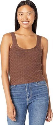 Scoop Neck Tank (Cappuccino) Women's Clothing