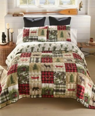 Cedar Lodge Reversible Quilt Set Collection