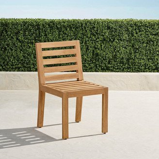 Set of 2 Calhoun Dining Side Chairs in Natural Teak.