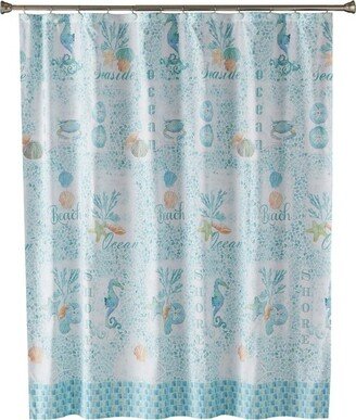 South Seas Shower Curtain Teal - Saturday Knight Ltd.