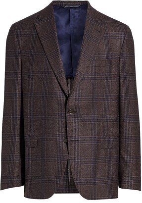 COLLECTION Plaid Single-Breasted Blazer