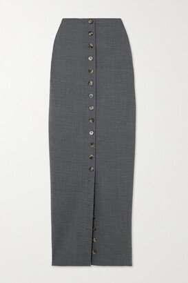 Woven Maxi Skirt - Gray