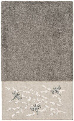 Braelyn 3-Piece Embellished Towel - Dark Gray