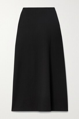 Flores Stretch-knit Maxi Skirt - Black