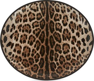 Porcelain Leopard-Print Platter