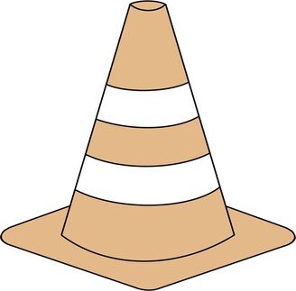 Construction Cone Cookie Cutter