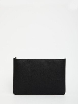 Black leather pouch-AA