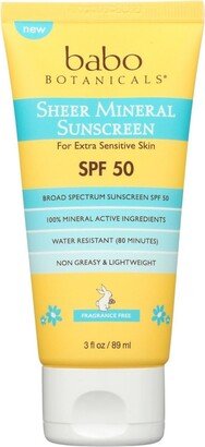 Sunscreen Sheer Ltn Spf 50 - 1 Each-3 Oz