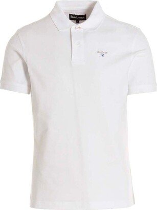 Logo Embroidered Polo Shirt-AK