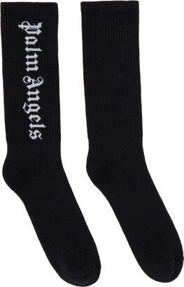 Black Jacquard Socks-AA