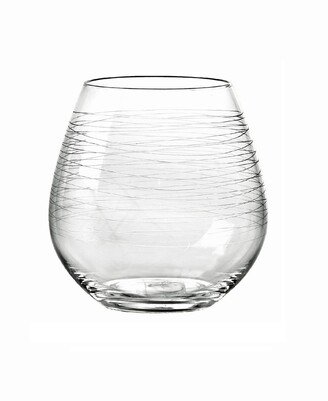 Graffiti Stemless Wine Glasses, Set Of 4