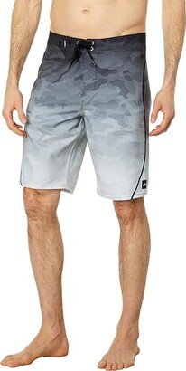 Hyperfreak Heat S-Seam Fade 21 Boardshorts (Grey) Men's Swimwear