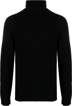 Roll-Neck Wool-Blend Jumper-AI